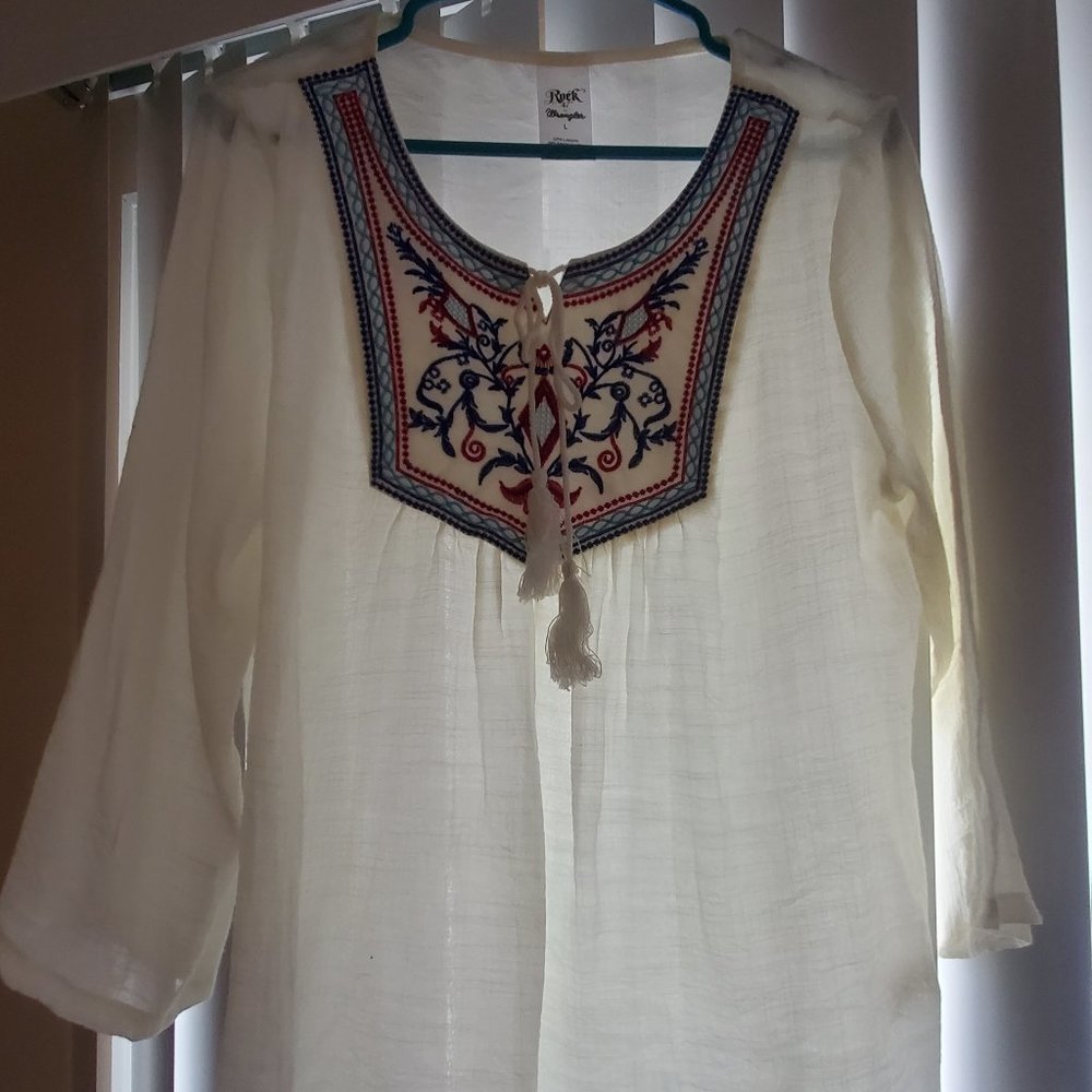 Cream Boho Women's Blouse